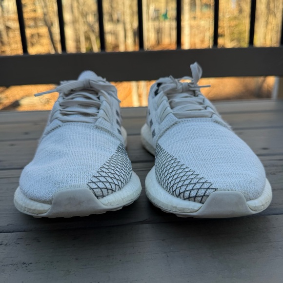 Adidas PureBoost Go J Non Dyed Grey and White shoes size 11 - Picture 4 of 13